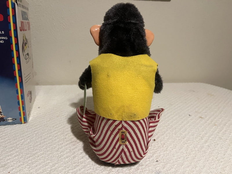 Vintage Working Musical Clapping Cymbal Monkey Toy with Original Box
