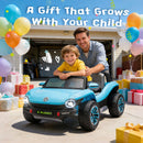 12V Volkswagen Beetle Electric Ride-On Car for Kids - Blue, Speeds Up to 2.5MPH
