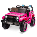 12V Electric Ride-On Truck for Kids with Parental Remote Control and Dual 35W Motors, Pink