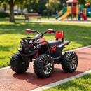 12V Red Children's ATV Ride-On with Music and Headlights