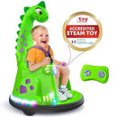 12V Electric Bumper Car Ride-On Toy with Remote Control, LED Lights, Music, and 360° Rotation