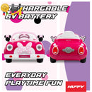 Minnie Mouse 6 Volt Electric Convertible Ride-On Car for Kids Ages 3 and Up