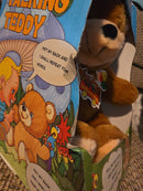 Retro Interactive Plush Talking Teddy Bear - Brand New, Unopened