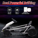 24V Electric Go Kart for Children Aged 8-12, 300W*2 High-Power Classic Model in White