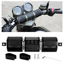 Motorcycle Bluetooth Speakers with USB and TF Card Slot, 12V Waterproof Music Player - Black