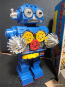 Vintage Horikawa Battery-Operated Drill Robot from the 1970s in Original Box