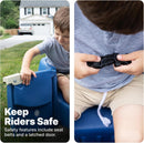 Double Delight Ride-On: Sturdy Kids Toy with Safety Features in Denim Blue