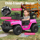 Pink 12V Kids' Ride-On Toy with Parental Remote Control