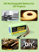 24V 10Ah Lithium Ion Battery for Ride-On Toys with 29.4V 1A Charger, Single Pack | 10000M