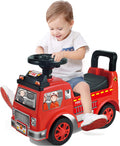 2026 Enhanced Toddler Ride-On Fire Truck with Under-Seat Storage