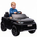 12V Kids' Ride-On Land Rover Electric Car in Black