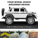 12V Mercedes-Benz Ride-On Car for Kids with Trunk - White