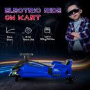 Blue 12V Electric Drifting Go Kart with Gradual Acceleration, Sound, and Illumination