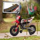 12V Red Children's Motorcycle with Twist Grip Throttle and Rear Suspension