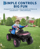 12V Off-road ATV Ride-On Toy for Kids with MP3, LED Flag, and Remote Control
