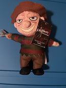 Freddy Krueger Plush Toy Featuring Striped Shirt and Brown Trousers
