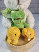 Easter Hop Quartet Plush Musical Toy Set with Bunny, Frog, and Chicks