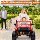 24V Electric Powered 2-Seater Kids Ride-On Truck with 3-Speed Remote Control