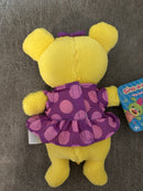 Frankie the Singing Bear in Purple Polka Dot Dress by Funrise Sing-a-ma-Lings