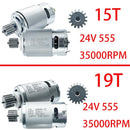 Set of 2 High-Speed 24V RS555 35000RPM 7R Motors (19T) for Fisher Price