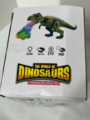 RC T-Rex Dinosaur Toy with 7 Color Spray and Forward Movement for Ages 3+