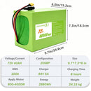 72V 40Ah Lithium Battery for Enhanced Commuting and Off-Road Adventures