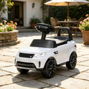 White Dual-Function 6V Electric Ride-On Car for Children
