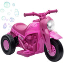 Pink 6V Bubble Car with Music for Kids