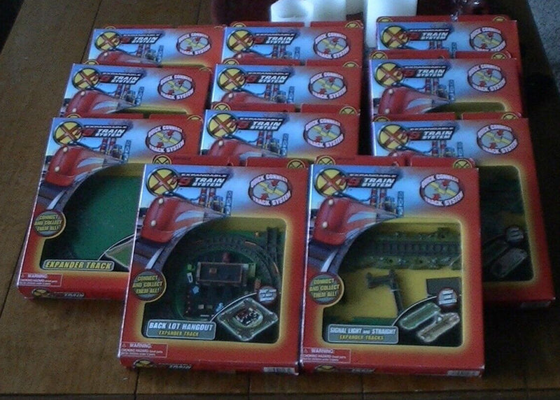 Expandable Train Track System with 11 Track Extenders Set