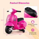 Vespa-Inspired 6V Battery-Powered Kids Motorcycle by INFANS