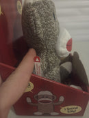 Interactive Sock Monkey Plush Toy with Talking Feature "I Repeat What You Say"