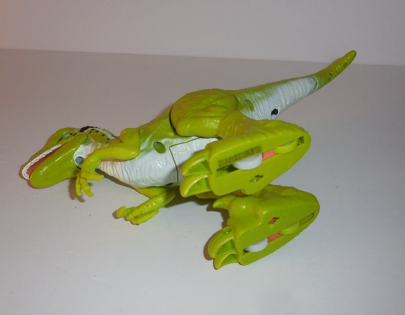 Interactive Rampaging Raptor Dinosaur Toy – Realistic Green Running Robot