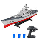 GoolRC 1:390 Scale Remote Control Battleship 2.4GHz Featuring Three Batteries and Low Battery Alert