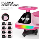Rechargeable Pink 12V Electric Wiggle Car with Pedal and Display