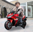 12V Red Kids Motorcycle Ride-On Toy for Boys and Girls