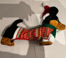 Gemmy Holiday Singing Dachshund Animated Plush Toy
