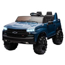 Enjyam 24V Chevrolet Silverado Dual Seat Kids Electric Truck with Remote Control 90W Motors