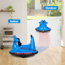 Electric 12V Blue Bumper Car for Kids and Toddlers with 360° Spin Feature
