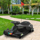 Black 12V Electric Drifting Go Kart with Gentle Start, Sound, and Lighting Effects
