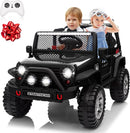 24V 4WD Electric Truck with 800W Motors, Dual Seating, Remote Control, Flower Design