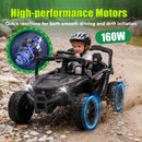 24V Ride-On UTV for Kids 3-5 with 2.4G Remote Control, Dual 80W Motors, and Four-Wheel Suspension