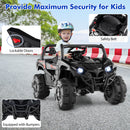 12V Remote-Controlled Kids Truck with Safety Belt, Slow Start, and Rear Storage