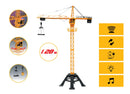 Lexibook Crosslander® Pro Remote-Controlled Tower Crane, 1.28m Height