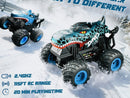 Dino Shark 2.4GHz Remote-Controlled Monster Truck with USB, Battery, and Music Features