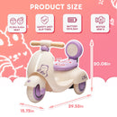 12V Three-Wheeled Electric Motorcycle for Kids Ages 1-3 with Parental Remote and Gentle Start