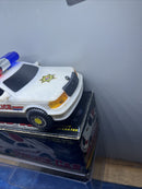 Retro Wei Mei Police Highway Patrol 560 Battery-Powered Toy Car with Original Packaging