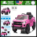 Pink 12V Electric Ride-On Chevrolet Colorado for Kids