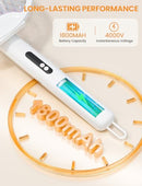 Dual Function Electric Fly Swatter 4000V, Insect Zapper Racket, White