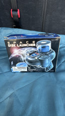 Retro Foam Disc Launcher Toy with Blinking Lights and 10 Discs