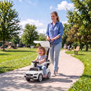 Mercedes-Benz Licensed Toddler Push Car with 4-in-1 Features and Handle, White